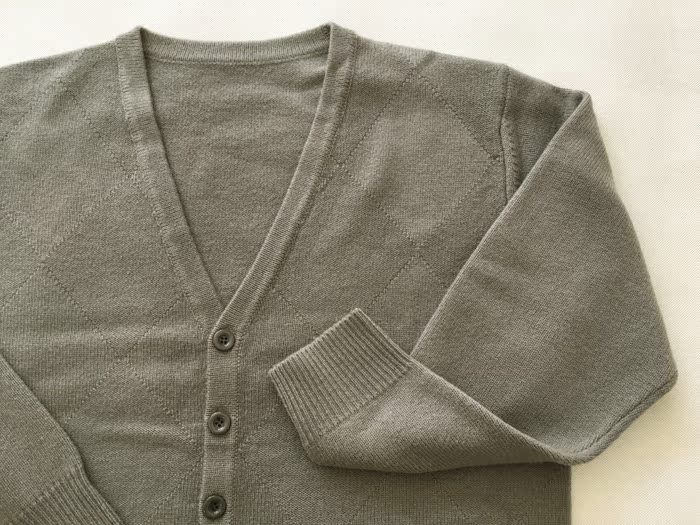 7 sợi đôi dệt dày hơn người đàn ông trung niên cashmere len len mở áo len mở áo ấm mùa đông áo da lộn nam