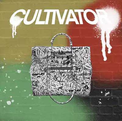 Cultivator original black and white contrast stone pattern niche women's bag large capacity versatile hand tote bag