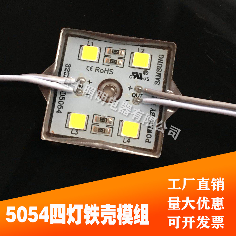 Building disc hanging mesh large character special LED four lamp iron shell waterproof module profile lamp Osram chip quality protection 2 years