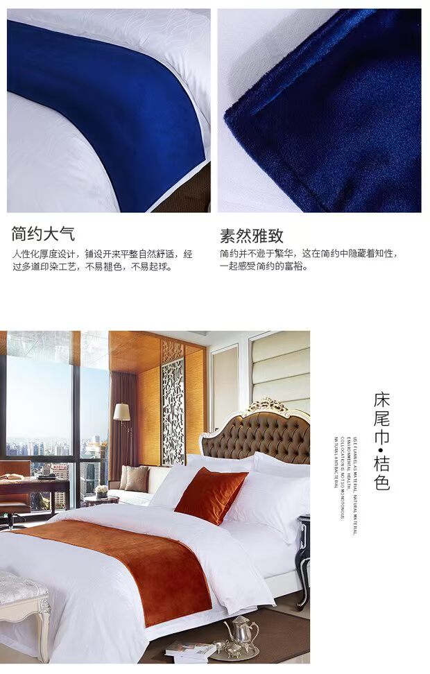 Ai Luowei khách sạn năm sao khách sạn giường ngủ cờ giường khăn trải giường hiện đại tối giản phong cách bán thương hiệu drap giường mát lạnh