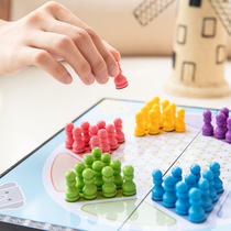 Deli 6755 magnet checkers flying chess beast chess folding chess board childrens educational interactive game board game