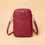 Мобильный телефон для матери, сумка через плечо, кожаный кошелек, маленькая небольшая сумка, из натуральной кожи, коллекция 2023