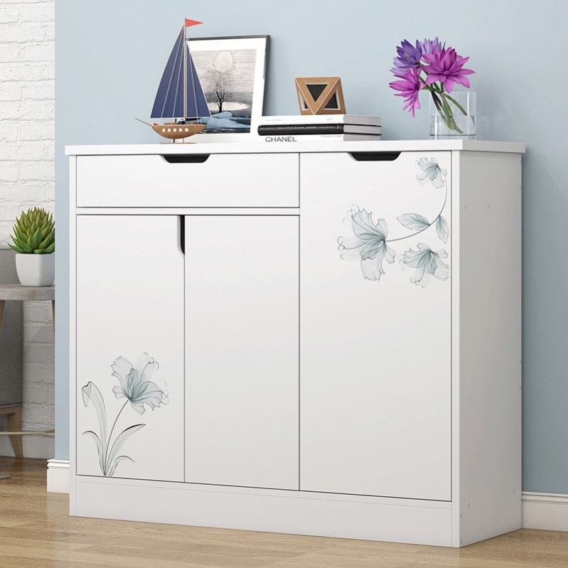 Home Storage Cabinet Entrance door Shoe cabinet Large capacity solid wood color Xuanguan cabinet Economy-type shoe rack Sub-containing door hall cabinet