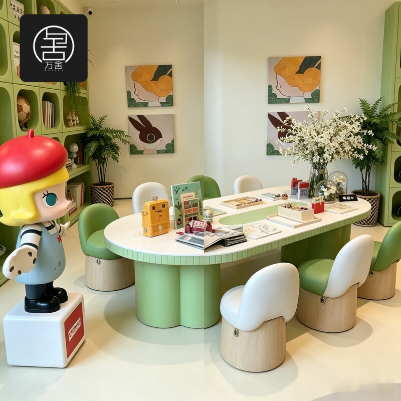 Sales Office Children's Play Area Craft Table 4:30 Study Center Baby Learning Table Parent-Child Activity Area Toy Table and Chairs Sales Office Children's Play Area Craft Table 4:30 Study Center Baby Learning Table Parent-Child Activity Area Toy Table and Chairs
