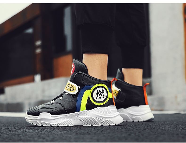 Giày cao cổ nam mùa thu Phiên bản Hàn Quốc của xu hướng giày nam Giày thể thao thông thường giày cao cổ nike air jordan