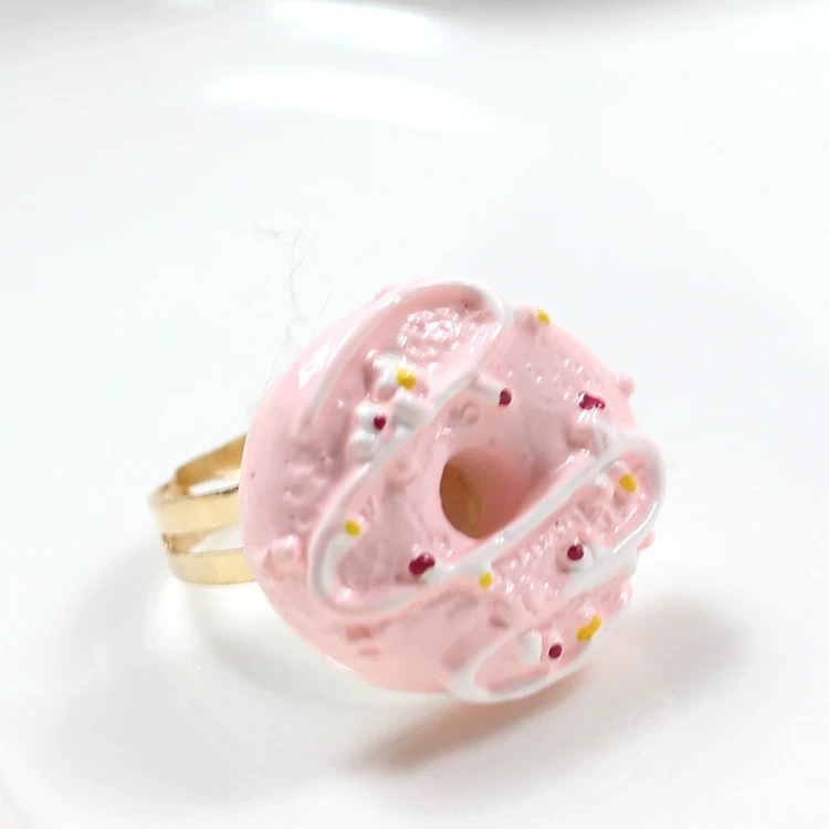 Adjustable ring, donut, Lolita style