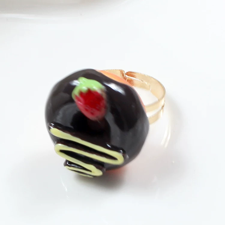 Adjustable ring, donut, Lolita style