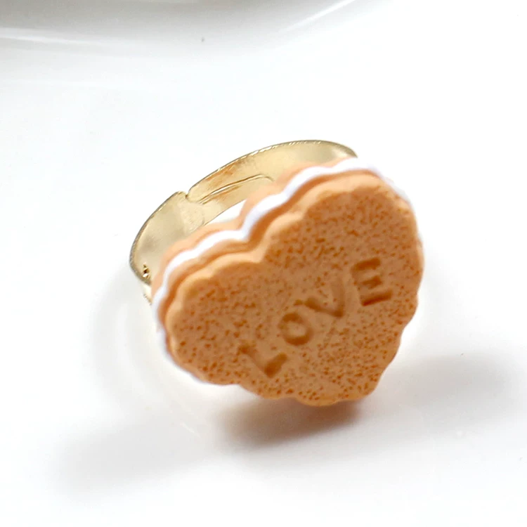 Adjustable ring, donut, Lolita style