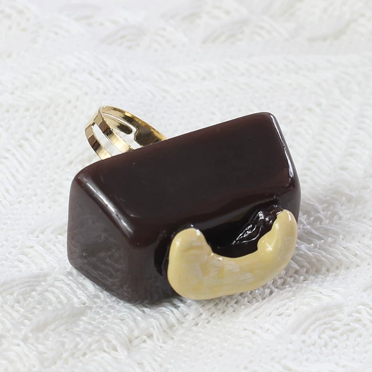 Adjustable ring, donut, Lolita style