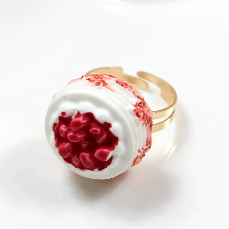 Adjustable ring, donut, Lolita style
