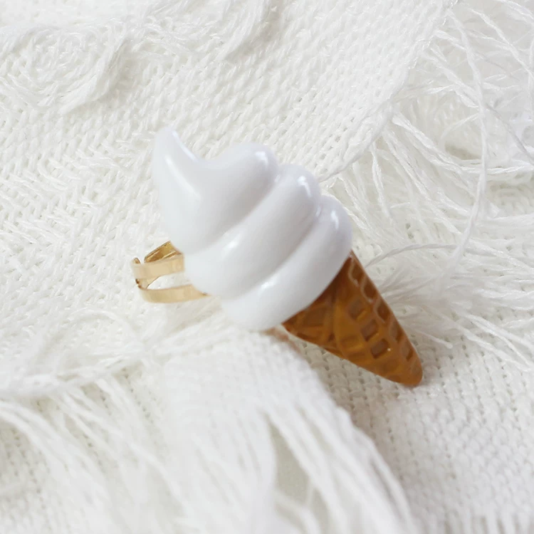 Adjustable ring, donut, Lolita style