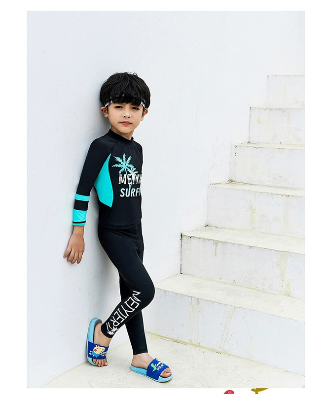 Bộ đồ lặn trẻ em chia áo tắm cho bé trai Đồ bơi dài tay chống nắng cho bé gái ba mảnh ở trẻ lớn cộng với kích cỡ bố mẹ-con - Bộ đồ bơi của Kid bán đồ bơi trẻ em
