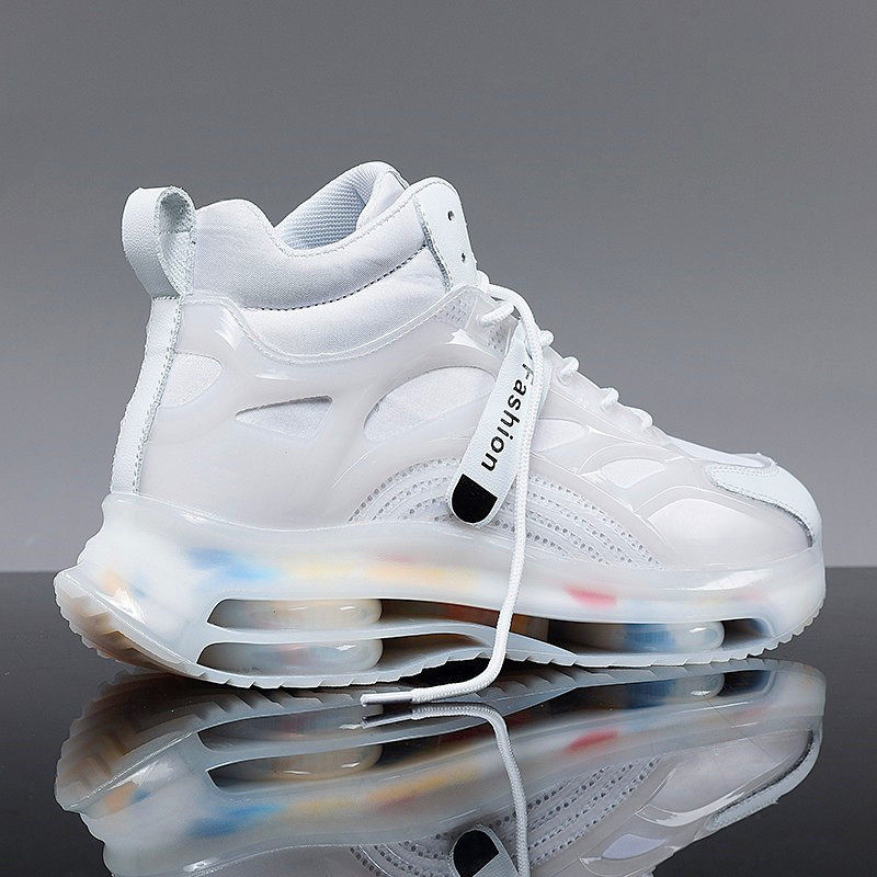 New Summer Breathable Men's Shoes High Cylinder Sports Tide 100 Hitch Casual Shoes Sub Teenagers White Old Daddy Shoe Tide Shoes