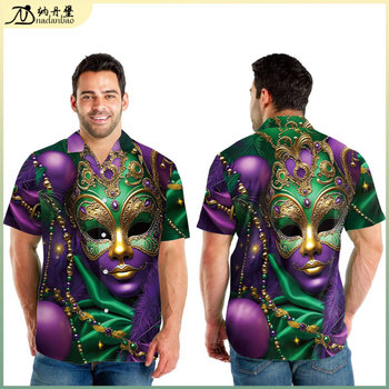 European and american men's 3d printed shirt 65