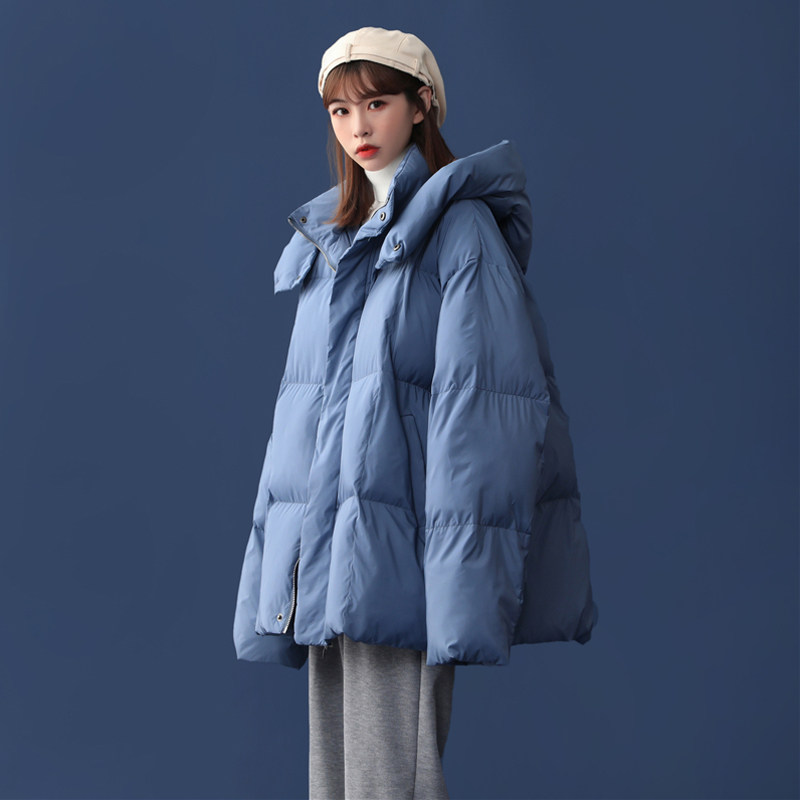 Winterwear 2021 new women's cotton coat gentle lazy wind Korean version loose chic student ins cotton clothing tide