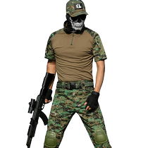 Camouflamencybough мужская армия precepts Захватывающий Python Tractical Short Рукава Frog Одежды Инструктор CS Одежда Летние специальные