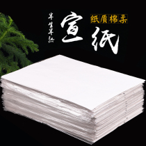Four open rice paper calligraphy creation paper Chinese painting semi-life mature rice paper Wenfang four treasure rice paper eight open calligraphy practice paper