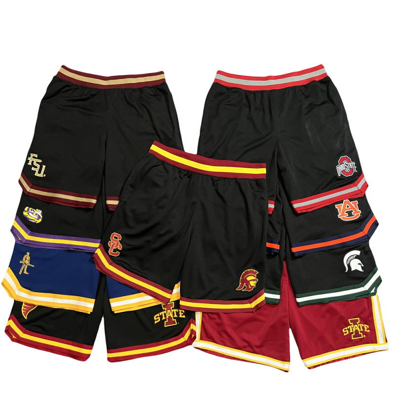 Exported to Foreign Countries Ncaa College League Team Threaded Splicing Quick-Drying Shorts Casual Sports Fitness Basketball Pants Exported to Foreign Countries Ncaa College League Team Threaded Splicing Quick-Drying Shorts Casual Sports Fitness Basketball Pants