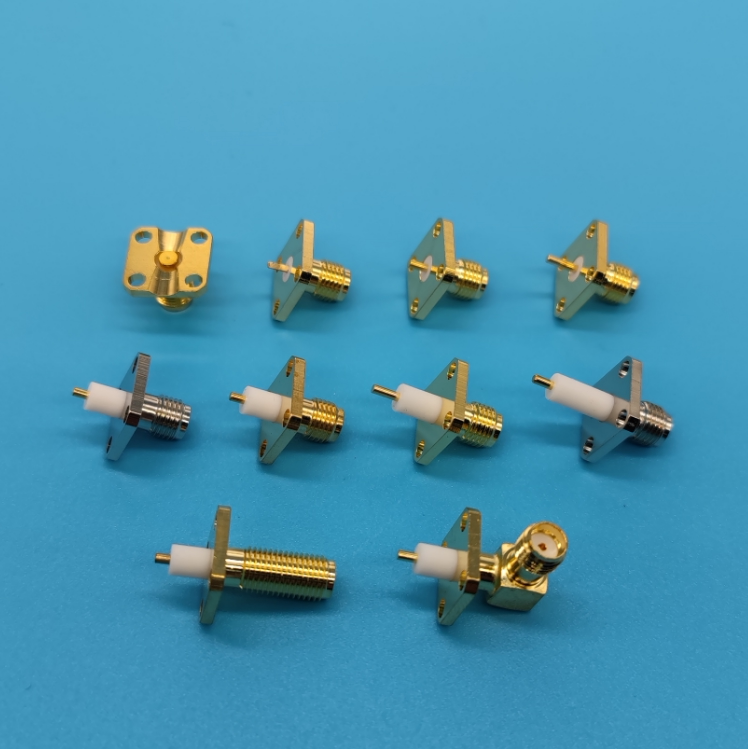 SMA-KFD micro-strip four-hole square plate flange elbow thread lengthened KWFD KYFD KHD