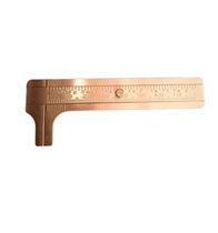 Mini pure copper small caliper Wen play manual measuring tools Portable vernier caliper range 80mm