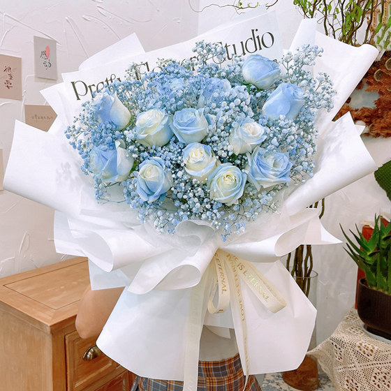 Nationwide Gypsophila bouquets, flower express delivery in Chengdu, Beijing, Shanghai, Guangzhou and Shenzhen for birthdays for girlfriends
