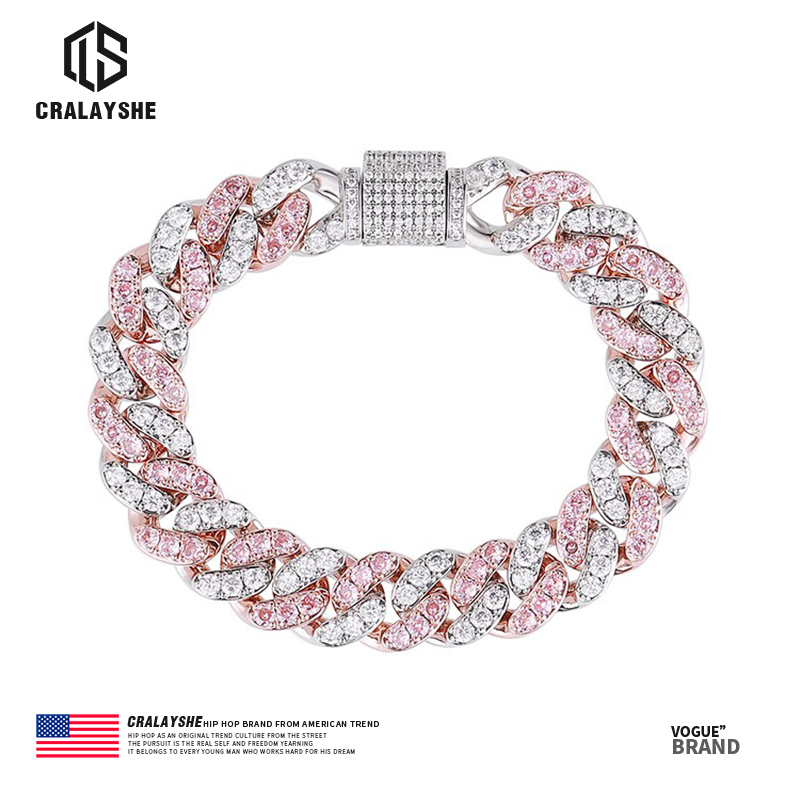 Official Authentic Jackson Wang Style Full Diamond Cuban Bracelet for Men, Hip-Hop Style, Personalized 520 Gift for Boyfriend/Girlfriend Official Authentic Jackson Wang Style Full Diamond Cuban Bracelet for Men, Hip-Hop Style, Personalized 520 Gift for Boyfriend/Girlfriend
