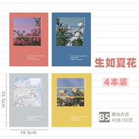 B5-Horizontal Line Raw Like Summer Flowers (4 книги)