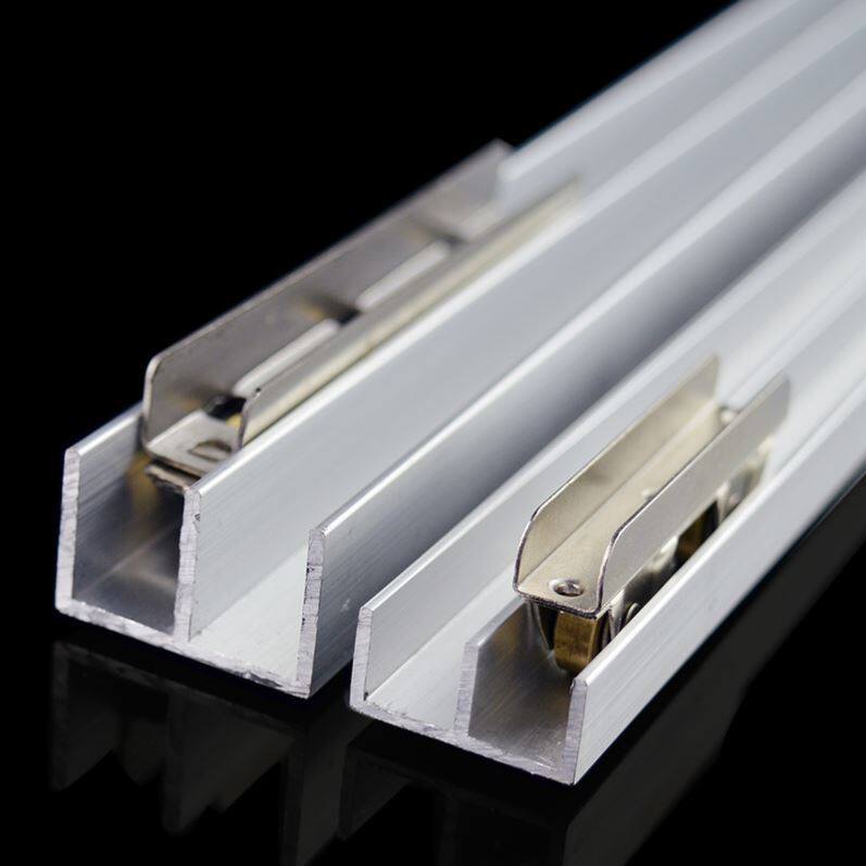 Sliding door chute Acrylic Plate Slide Rail for Ramen Glass Track Double-track chute translation door chute?Aluminium alloy with car card slot