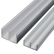 Mountain-shaped card slot double-slot mobile door household chute sliding door glass track slot push-pull aluminum profile acrylic