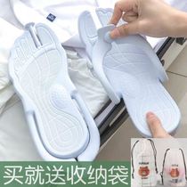 Womens drag bath light swimming pool mens seaside convenient to wear travel folding slippers womens beach holiday