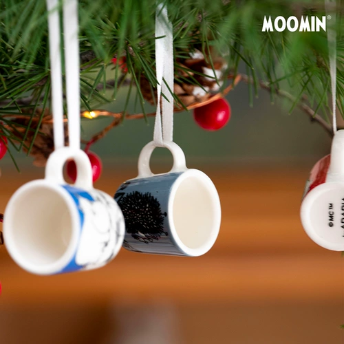 Мини-чашка Муми-тролля Аравия, украшения для дома, праздничные украшения, подвеска, Рождественская керамическая чашка со свечой