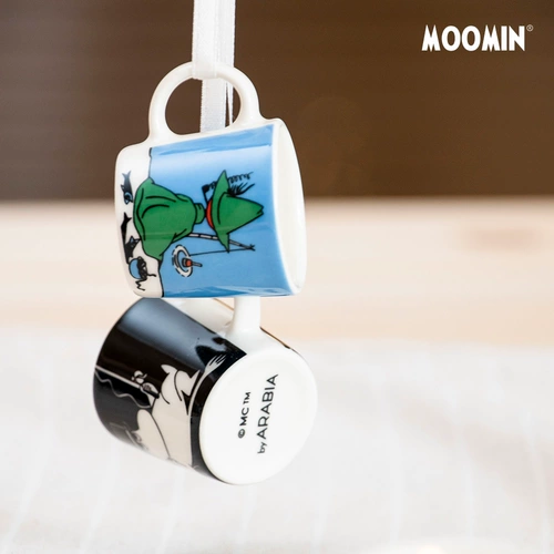 Мини-чашка Муми-тролля Аравия, украшения для дома, праздничные украшения, подвеска, Рождественская керамическая чашка со свечой