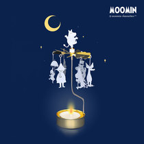 Moomin Moomin official rotating candlestick marquee decoration Nordic romantic candlelight girl heart creative gift