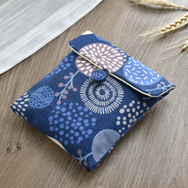 Fengwai original handmade fabric girl calendar bag aunt bag portable sanitary napkin tampon storage bag