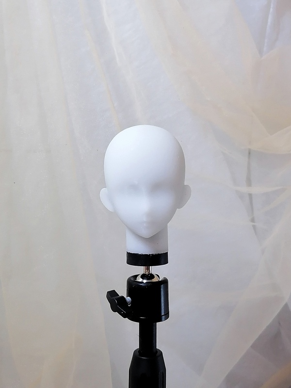 Bjd Soft Head Stand, Original DIY Silicone Head Stand for Anime Figures, Can Insert Pins, Bjd Silicone, Replaceable, Adjustable Height