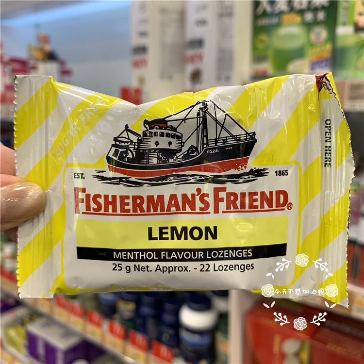 Hong Kong British fisherman's treasure No sugar caramex Taste Moisturizing sugar Fresh breath Snack Candy Bagged 25g