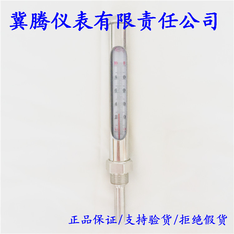 metal sleeve water silver red water thermometer table 304 stainless steel boiler central air conditioning piping industry WNY-11