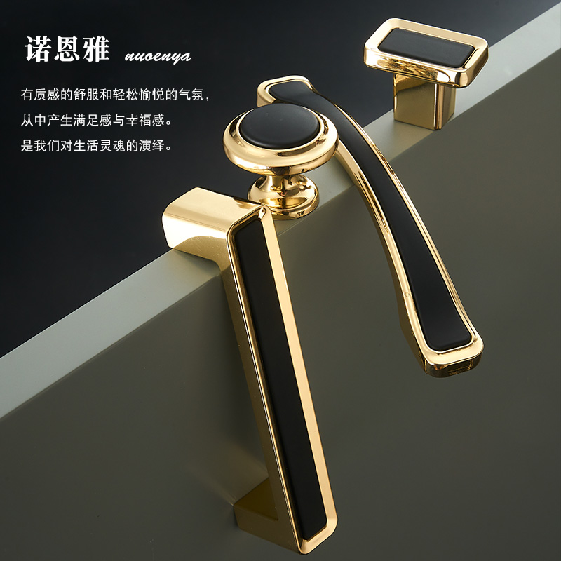 Wardrobe door handle modern minimalist golden black handle Nordic light luxury overall cabinet door handle drawer cabinet handle