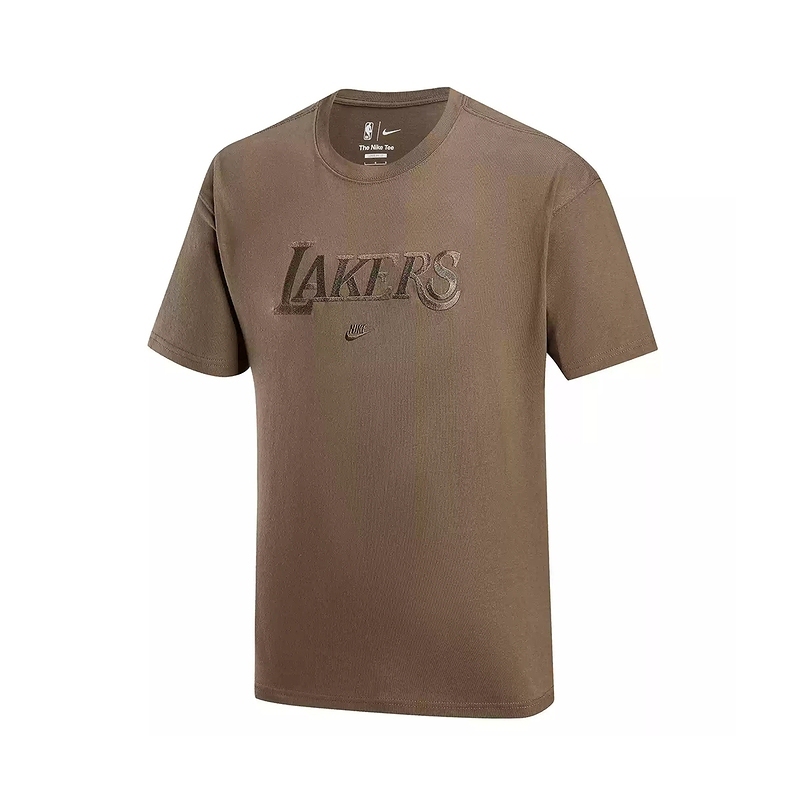Nike Nike Short-Sleeved Men's Los Angeles Lakers Nba Round-Neck Breathable Basketball Sports T-Shirt Fj0572019