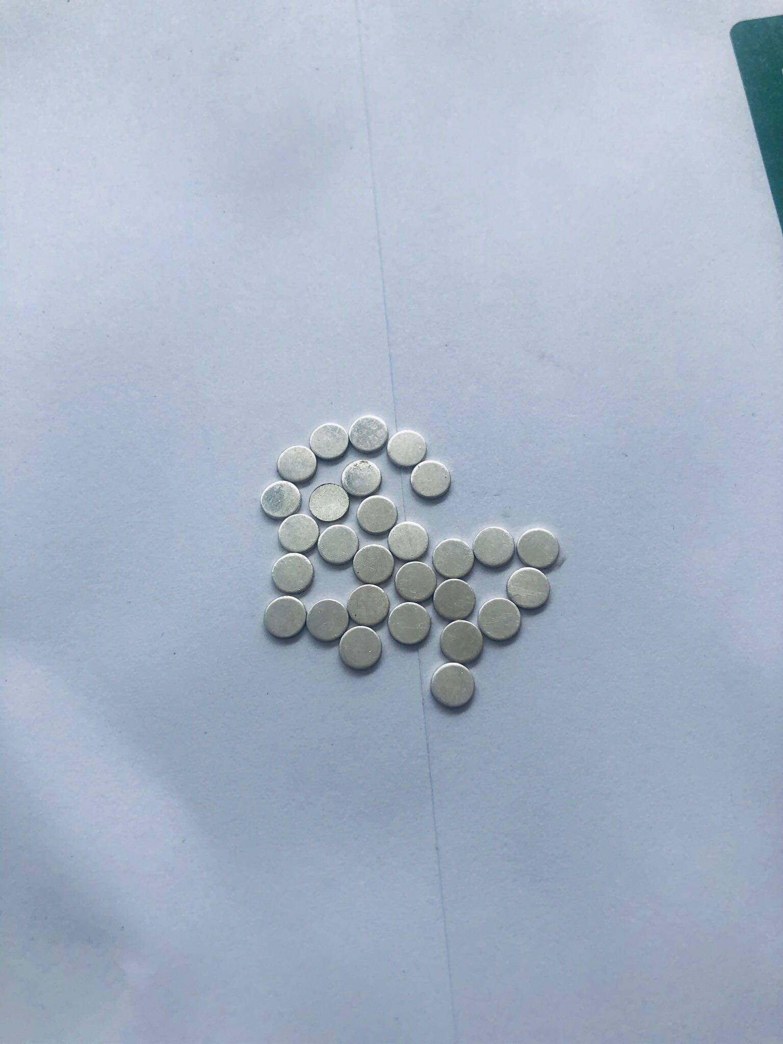 9999 pure silver small round sheet pure silver sheet