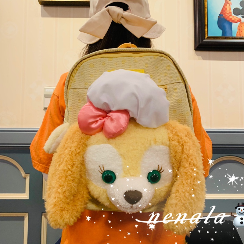 Shanghai Disney Cute Keqi Anbing Doll Big Face Cartoon Fashion Backpack School Bag