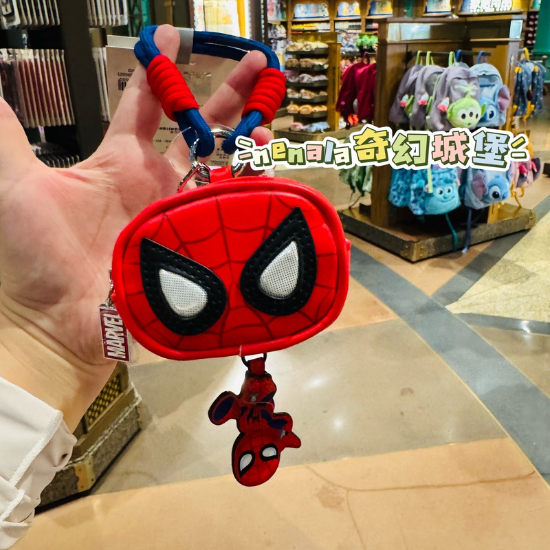 Shanghai Disney Marvel Avengers Spider-Man Cartoon Coin Purse Headphone Storage Bag Shanghai Disney Marvel Avengers Spider-Man Cartoon Coin Purse Headphone Storage Bag