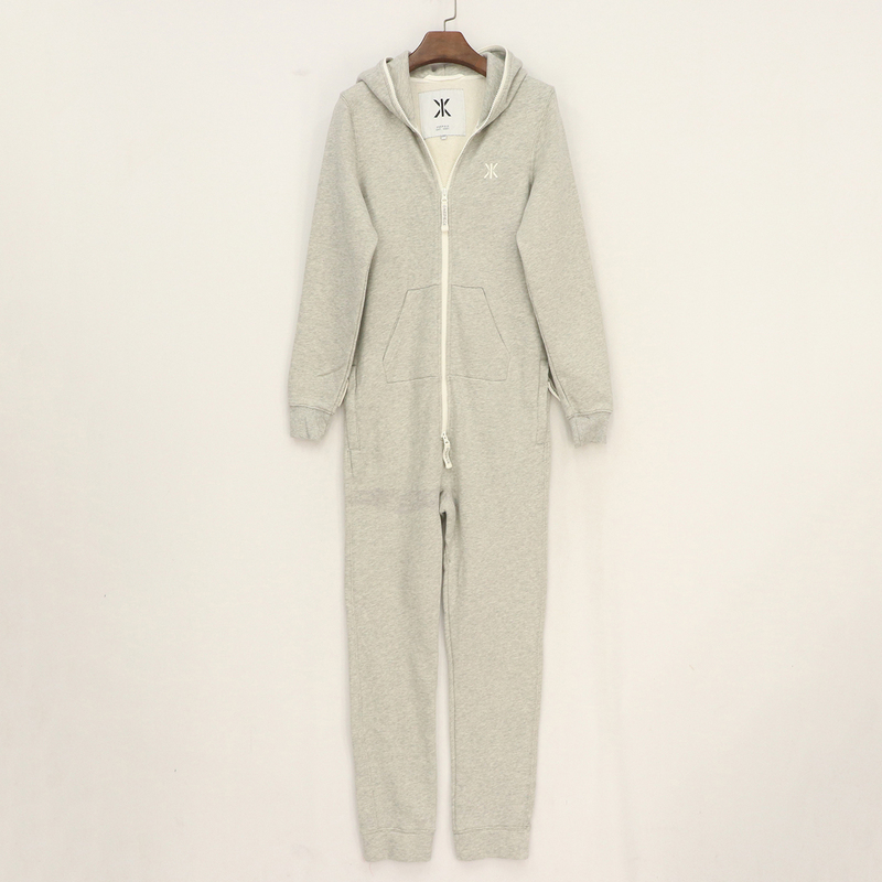 European and American Style Autumn and Winter Couple's Style Multi-Color Solid Color Inner White Label Thin Fleece Wide-Mouth Hooded Jumpsuit European and American Style Autumn and Winter Couple's Style Multi-Color Solid Color Inner White Label Thin Fleece Wide-Mouth Hooded Jumpsuit
