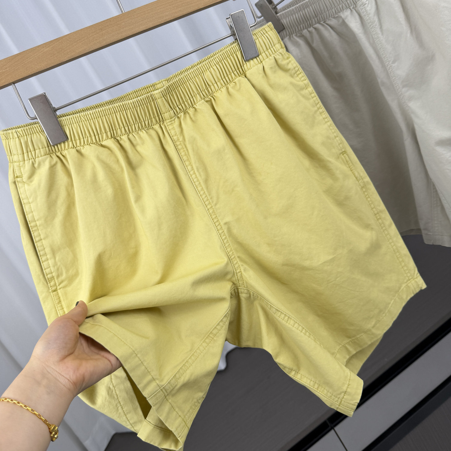 Mengruika Japanese Style! Washed! Summer Men's Foreign Trade Drawstring Elastic Waist American Casual Loose-Fitting Five-Point Shorts