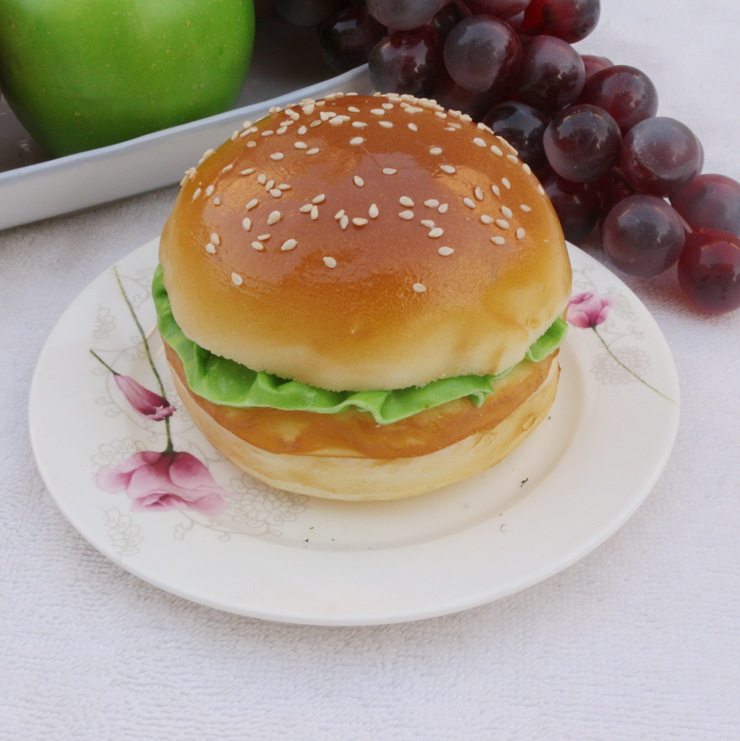 Simulation bread model fake bread hamburger model simulation food soft feel bakery decoration store decoration