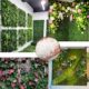 Store Wall Decoration Three-Dimensional Plant Wall Simulated Green Plant Wall Green Plant Screen Wall Hanging Indoor Lawn Wall