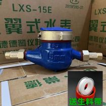 All-copper weighted tap water meter household anti-freeze water anti-drip rotor DN15DN20 hot and cold Changde wet water meter