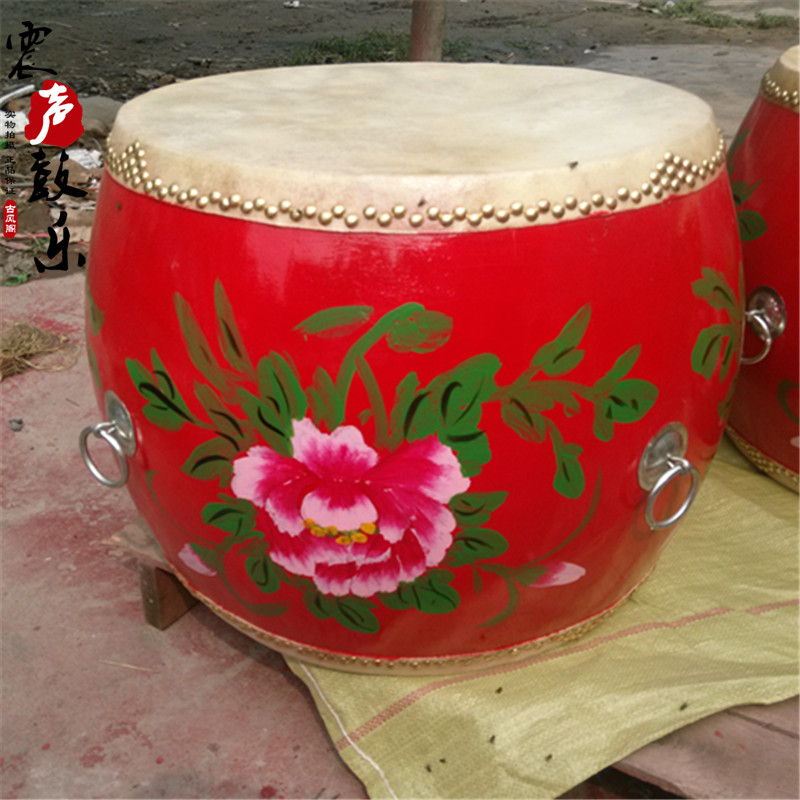 Factory direct sales 18 inch 20 inch 24 inch 1 meter painted drum craft drum national drum flat drum Chinese drum