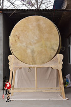 Factory direct Chunmu white stubble war drum cowhide big drum yellow cowhide log color drum dragon drum temple drum instrument drum