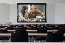 American Stewart filmscreen retractable screen system Cascade Medio H6